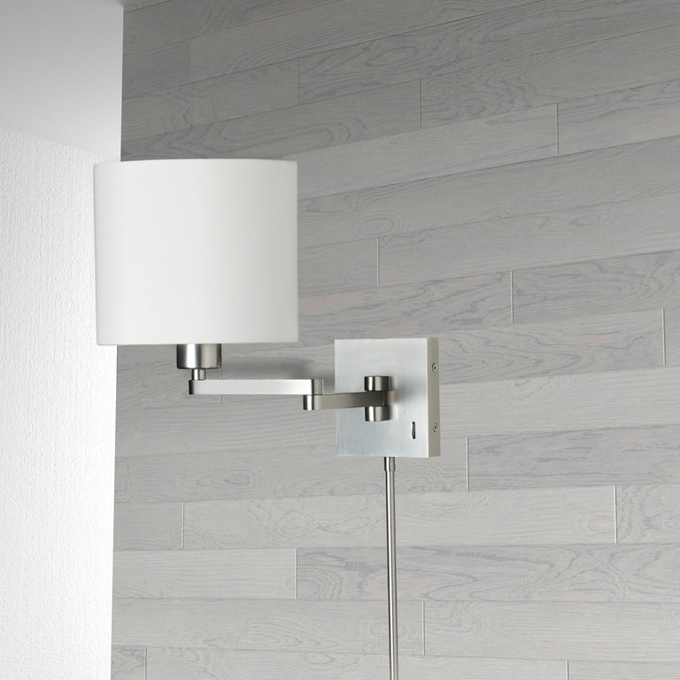 ダル　Inglenook & Paradigm Dainolite Swing Arm Wall Lamp - Satin Chrome - Walmart.com