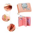 thumbnail image 4 of Cartera De Gato De Dibujos Animados Para Mujer, Monedero Con Cremallera De Decoración De Gato, Monedero Pequeño De Cuero Con Cremallera, Regalos Para Niñas, Rosa JFHHH pequeña, 4 of 5