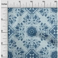 thumbnail image 2 of oneOone Georgette Viscose Teal Blue Fabric Asian Block Tile Craft Projects Decor Fabric Printed By The Yard 42 Inch Wide, 2 of 4