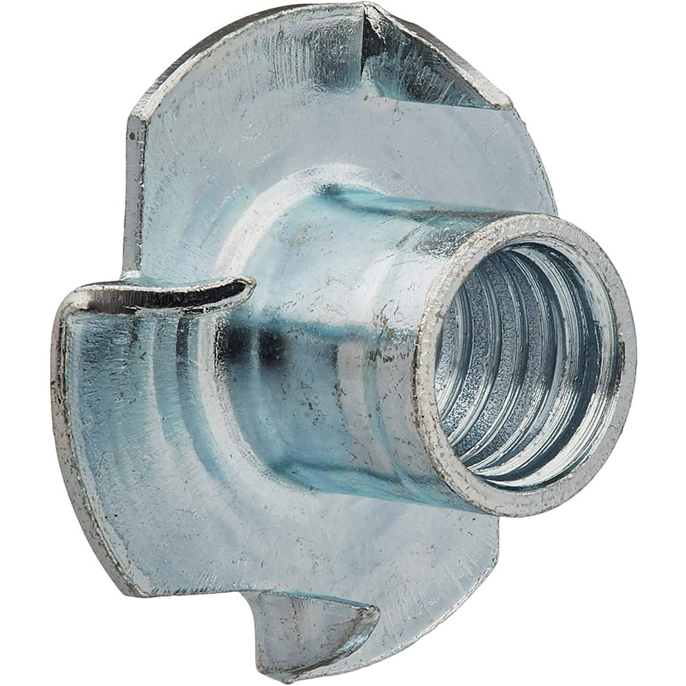 POWERTEC QTN1115 4 Prong T Nut 50 Pack Pronged Tee Nuts 3/8 Inch