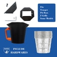 thumbnail image 6 of Upgraded Grease Bucket with Lid & 12PCS Liners, Grease Catcher for Smoker Drip Bucket, Compatible with Traeger, Pit Boss, Z Grills, Recteq and More - Grease Bucket for Pellet Grill, 6 of 12