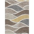 thumbnail image 2 of Addison Rugs Chantille Indoor/Outdoor Transitional Waves Taupe Machine Washable Rectangle Rug, 9' x 12', 2 of 10