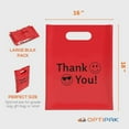 thumbnail image 2 of OPTIPAK Plastic Bags with Handles 16x18 Merchandise for Small Business,Die-Cut Retail Shopping & Boutique Bags,Gifts and Adult Goodie Bag,Vendor Event and Tradeshow Supplies,Thank you, 2 of 6