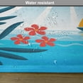 thumbnail image 6 of Ambesonne Cartoon Place Mats Set of 4, Oleanders and Sailboat, Standard Size, Blue Orange White, 6 of 6