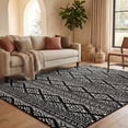 thumbnail image 4 of Safavieh Tulum Lakisha Oriental Area Rug, Black/Ivory, 6' x 9', 4 of 16