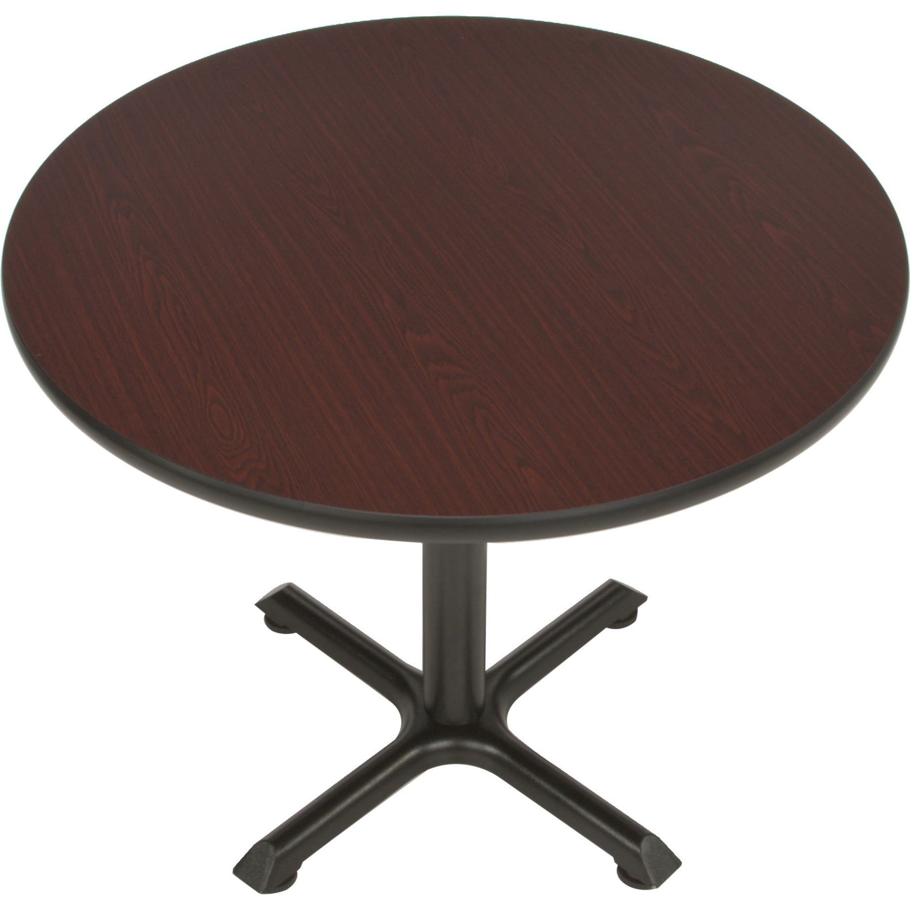 OFM Model XT36RD 36" Multi-Purpose Round Table with X-Style Pedestal Base, Mahogany