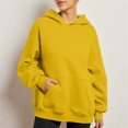 thumbnail image 6 of ShomPort Womens Fall Oversized Sweatshirts Fleece Hoodies Long Sleeve Pullover Winter Clothes with Pocket, 6 of 8