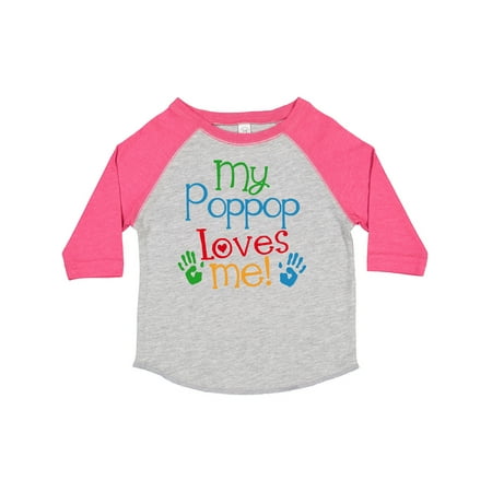 

Inktastic My Poppop Loves Me Grandchild Outfit Gift Toddler Boy or Toddler Girl T-Shirt