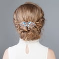 thumbnail image 3 of QIQUWOHUL Crystal Rhinestone Mini Hair Bow Barrettes Clip Designer Fashion Hair Accessories For Women Girls Cool Birthday Gift, 3 of 4