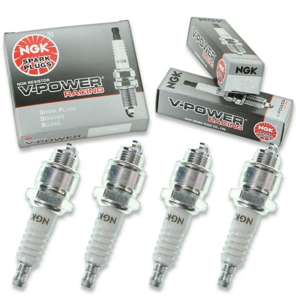 4 pc NGK 2891 V-Power Racing Spark Plugs for 266 72 A12 AR72 HD3-4 J63Y Ignition Wire Secondary