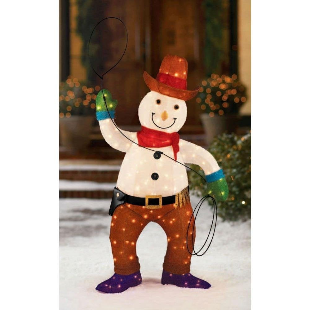 48 In Tinsel Cowboy Snowman Com