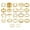 Golden, variant on UDIYO 22Pcs/Set Women Rings High Gloss Polished Hypoallergenic Assorted Alloy Gift Fashion Jewelry Hollow Love Heart Finger Opening Rings for Party