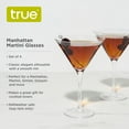thumbnail image 3 of True Manhattan Martini Glasses for Home Bar, Wedding Gifts, 12 oz, Set of 4, 3 of 7