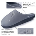 thumbnail image 3 of Memory Foam Waffle Slippers for Women and Men Soft Warm House Shoes Indoor/Outdoor Anti-skid Sole, Gray 36/37, 3 of 7