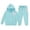 Z4 Mint Green, variant on Krdevn Kids Unisex Solid Color Hoodie & Jogger Set Warm Pullover Sweat Suit,2-3 Years