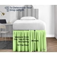 thumbnail image 5 of SGI Bedding Dorm Room Bed Skirt | Twin XL 36" Ruffled Microfiber Bed Skirt | Fade Resistant, Wrinkle Free, Anti-static, Decorative, Extra Storage Space, Clutter-Free | Sage, 5 of 8