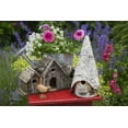 thumbnail image 2 of Paulson, Don 32x23 White Modern Wood Framed Museum Art Print Titled - Bird houses and planter on garden table, 2 of 4