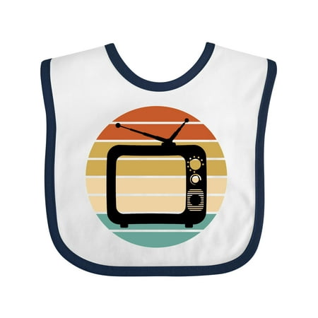 

Inktastic Televison TV Vintage Retro Sunset Gift Baby Boy or Baby Girl Bib