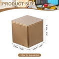 thumbnail image 2 of Uxcell Square Tin Box, Metal Storage Tin Box Portable Storage Container with Lid for Tea Candy Treats Gifts Favors Champagne, 2 of 7