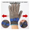 thumbnail image 5 of 1PC Level 5 HPPE Stainless Steel Gloves Cut Gloves Cut Resistant Working Gloves Metal Mesh Anti Cutting Butcher Work Gloves Apply To Wood Carving, Carpentry And Knife Working, 5 of 6