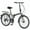 Grey, variant on Folding City Bike 24-Inch Steel Frame with Shimano Derailleur, V Brakes, Anti-Slip Tires – Compact & Portable Commuter Bicycle for Adults