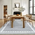 thumbnail image 3 of Washable Area Rug for Living Room, Solid Neutral Non Slip Large Rug with Rubber Backing, Low Pile Stain Resistant Modern Carpet for Bedroom Dining Room, 2×6 ft to 10×13 ft, Camel Gray Blue Black, 3 of 8