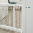 thumbnail image 5 of TRIXIE Adjustable Wooden Freestanding Pet Gate, 24" Tall Step Over, Expands to 42.5", White, 5 of 7