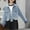 Blue, variant on NAISIBABY Girls Denim Jacket 6T, Button-Up Classic Collar Long Sleeve Fashion Jean Cropped Outwear Blue