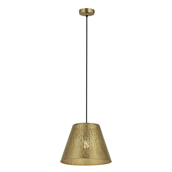 Elk Home 15-Inch Wide Hargen Pendant, Transitional, Antique Brass