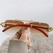 LILIANG Fashion Square Pilot Sunglasses Mens Women Retro Luxury Hip Hop Shades Glasses