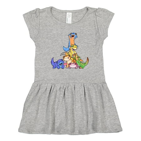 

Inktastic Gecko Pile Cute Lizards Gift Toddler Girl Dress