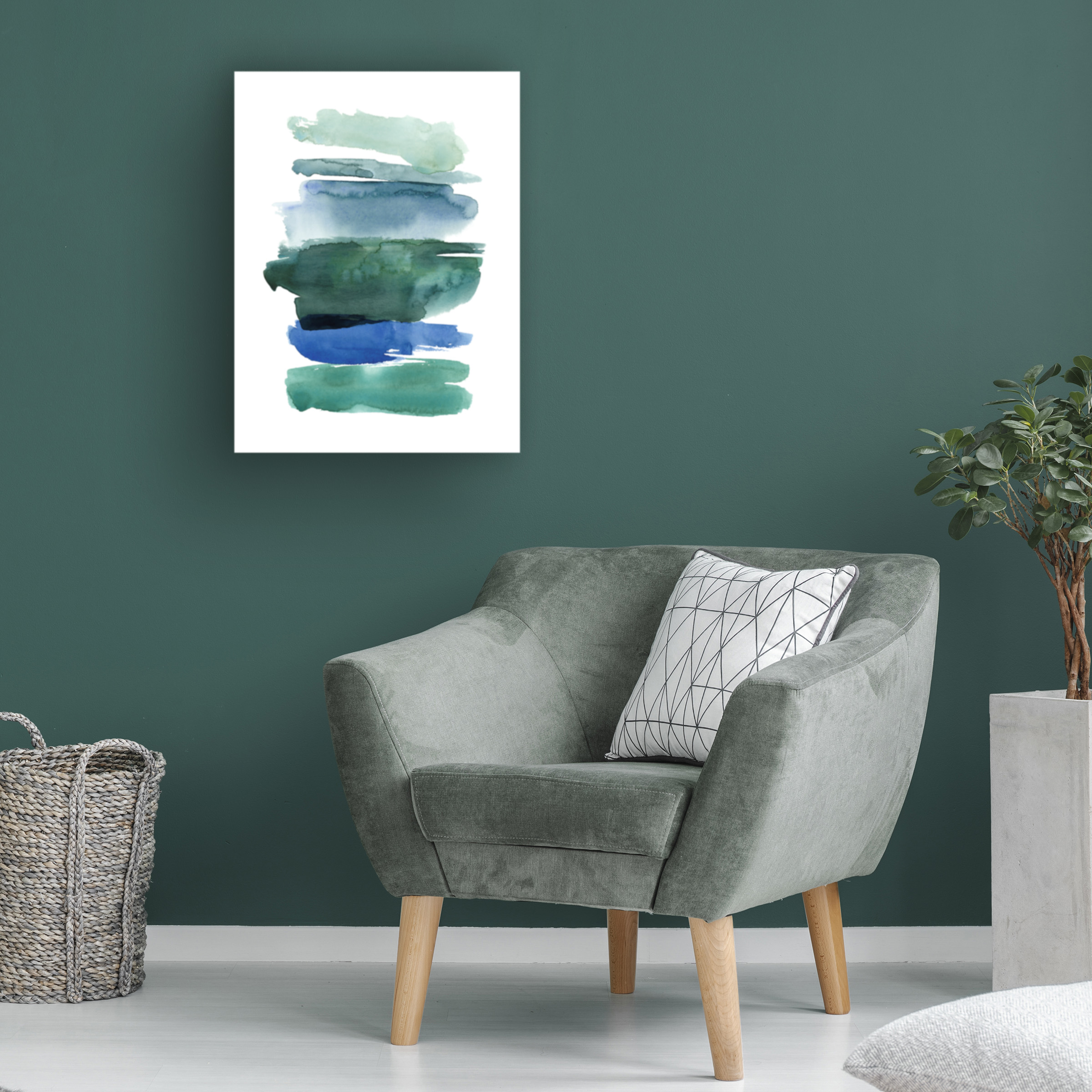 Grace Popp 'Swatches Of Sea I' Canvas Art