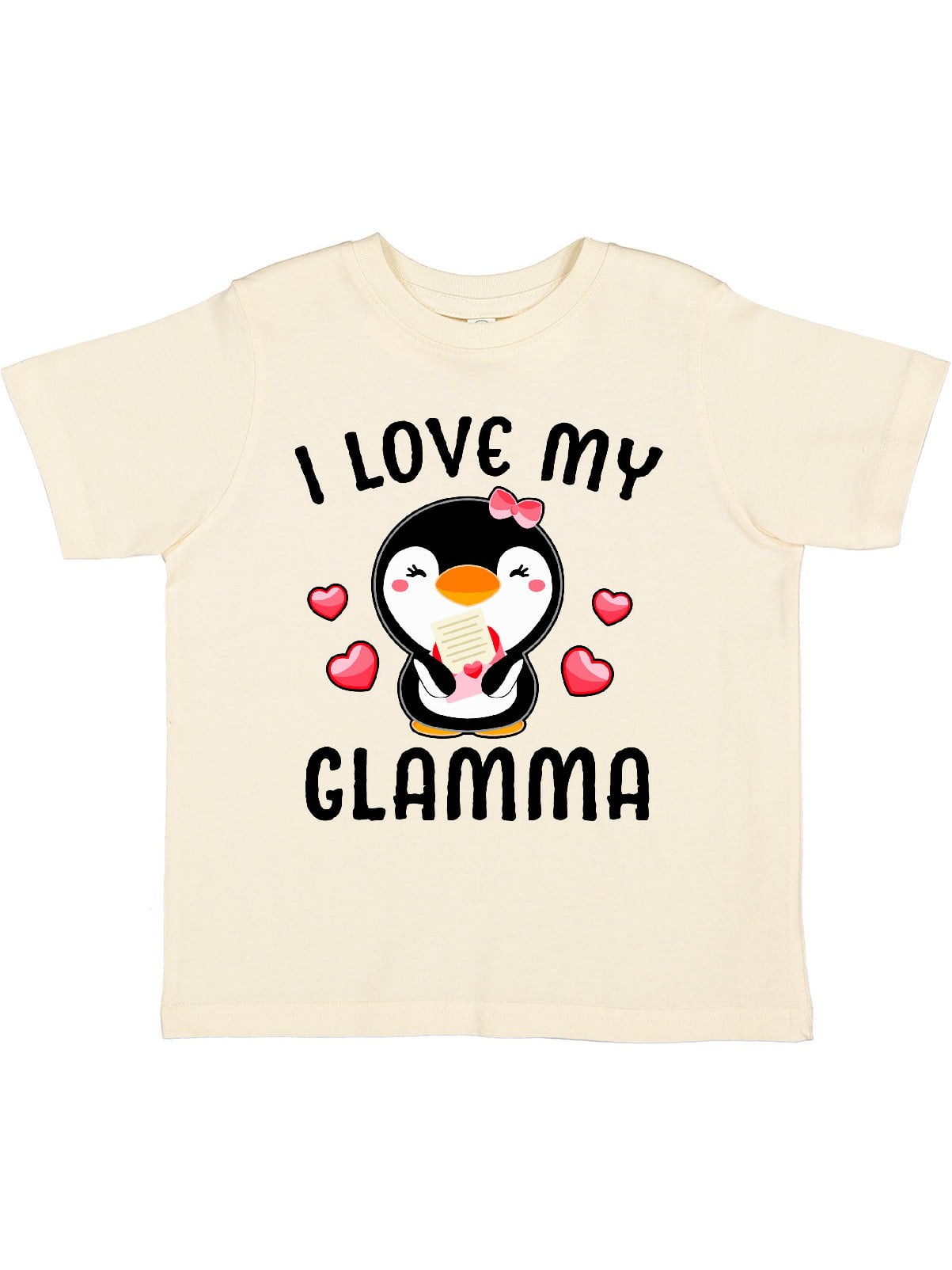 inktastic I Love My Friend with Cute Penguin and Hearts Toddler T-Shirt 