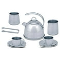 thumbnail image 4 of Melissa & Doug Stainless Steel Pretend Play Tea Set with Storage Rack for Kids (11 pcs), 4 of 9
