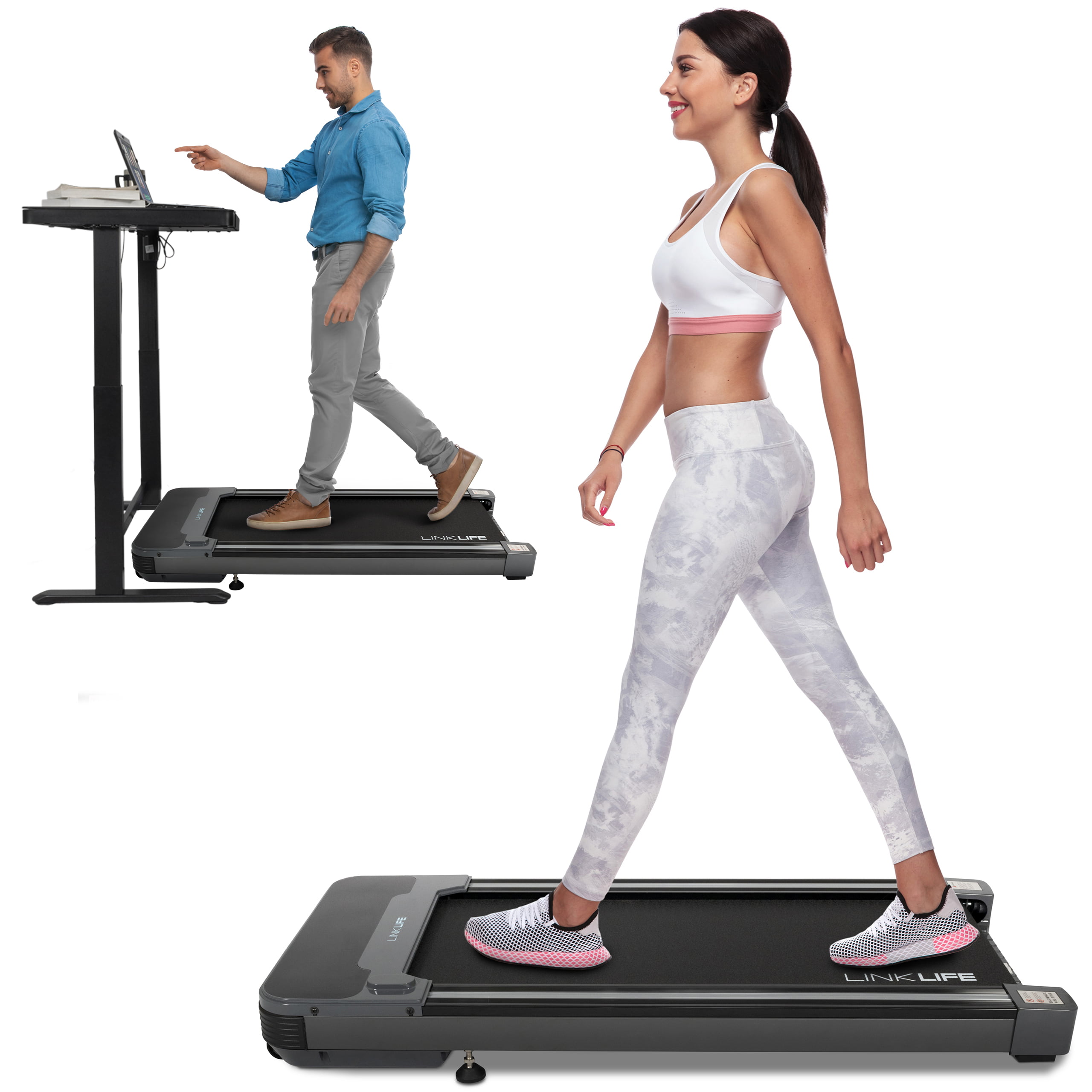 Exercise Fitness Machine for Home/Office Use DKLGG Folding Electric Treadmill Portable Household Treadmill with Remote Control and Bluetooth Speaker & LCD Monitor 