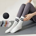 thumbnail image 3 of TELOLY 4Pairs Pilates Socks,Silicone Anti-Slip Design Cute Pilates Socks,Enhances Stability and Prevents Slipping Pilates Socks with Grips for Women,Style1, 3 of 5