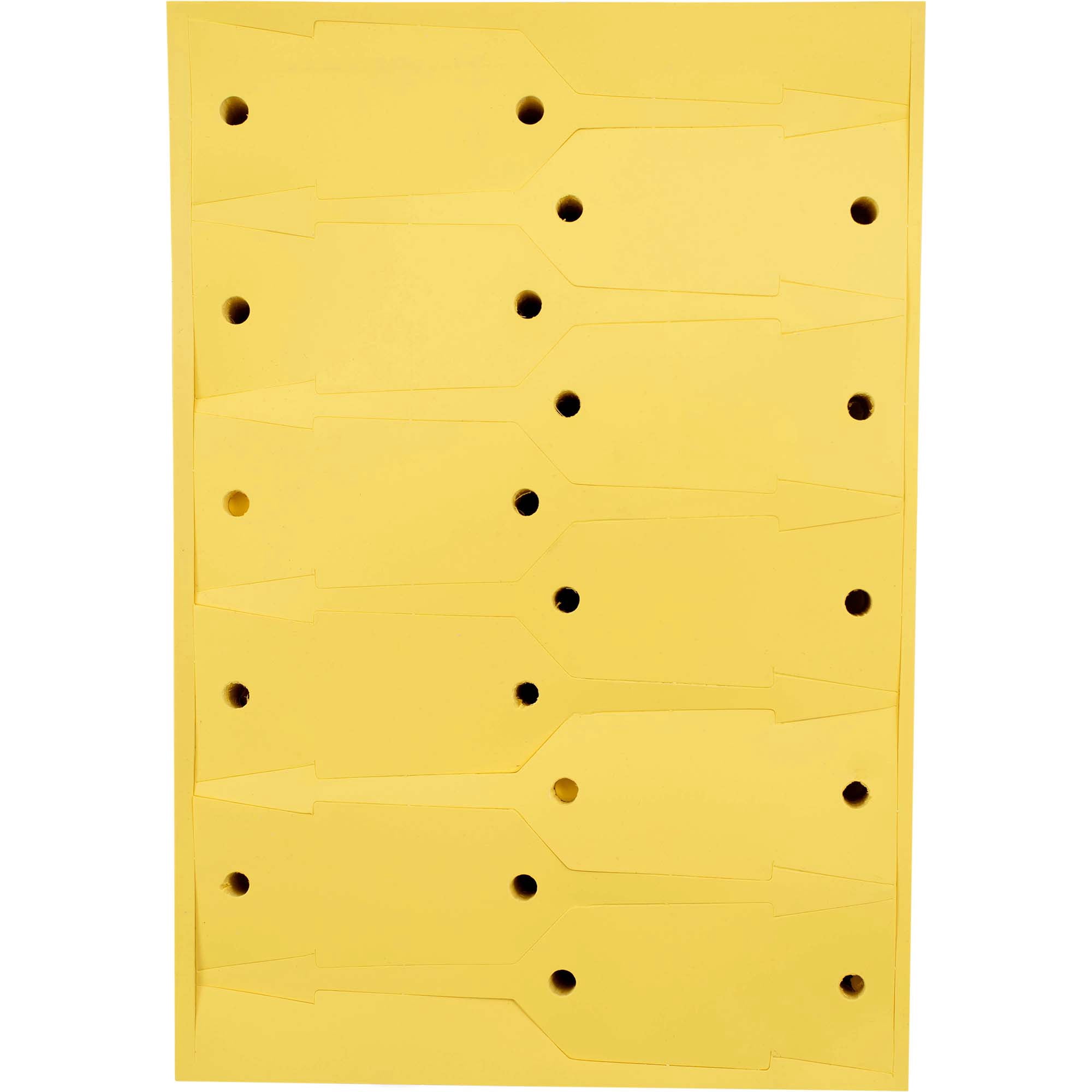 1000 Pc Box Yellow Vinyl Key Tags Tear Resistant Self-Locking Arrow 4 1/2x 3/4 for Auto Shop Repair Rental Dealership Taxi Limo Auction