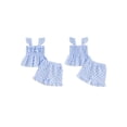 thumbnail image 3 of Loicainy Baby Girls clothes Cute Checkered Outfit 6 12 18 24 Months 2T 3T 4T Bow Sling Top Ruffle Shorts for Summer Play, 3 of 10