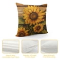 thumbnail image 4 of GOSMITH Paint Wooden Board Sunflower Print Throw Pillow Covers Soft Couch Cushion Covers Durable Cushion Cases Square Pillowcases for Home Decor, 4 of 5