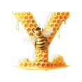 thumbnail image 1 of Clearance Acrylic 26 Letters Bee Pendant Home Acrylic Letter Honeycomb Bee Decorative Pendant, 1 of 2