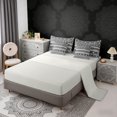 thumbnail image 5 of Erosebridal Geometric Aztec Bedding Comforter Set, Black Gray Queen Bedding Sets, Gray Reversible 7pcs, 5 of 6