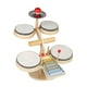 thumbnail image 3 of Juego de batería de xilófono, juguetes musicales para bebés, juguete para niños pequeños, tambor, xilófono, pandereta, juguete, regalos del Día de 4 pads de batería, 3 of 9