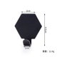 thumbnail image 1 of Zhuge Gancho de acero inoxidable sin perforar de 12 piezas, gancho para abrigos para puerta de baño de dormitorio, gancho para abrigos para colgar (negro, hexagonal), 1 of 5