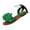 Green, variant on Dressy Flat Sandals for Women, Woman Summer Sandals, Women's Flower Flat Sandals, Women's Bow Summer Dress Sandals 2026 Slingback Flats Dressy Vacation Slip On Slides Shoes, Brown 7