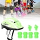 thumbnail image 5 of Juego de 7 piezas de casco y almohadillas protectoras para ciclismo y patinaje, color verde claro, talla para niños Equipo de seguridad infantil, 5 of 8
