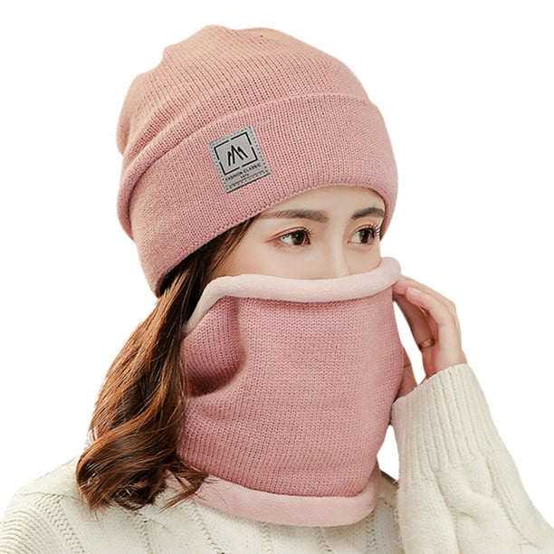 Bicicleta 2 unids/set invierno cálido ciclismo polar bufanda sombrero tapa de cara completa (rosa) Tmvgtek Accesorios para bicicletas