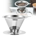 thumbnail image 1 of Pour over Coffee Dripper Reusable Cone Coffee Filter Portable, 1 of 9