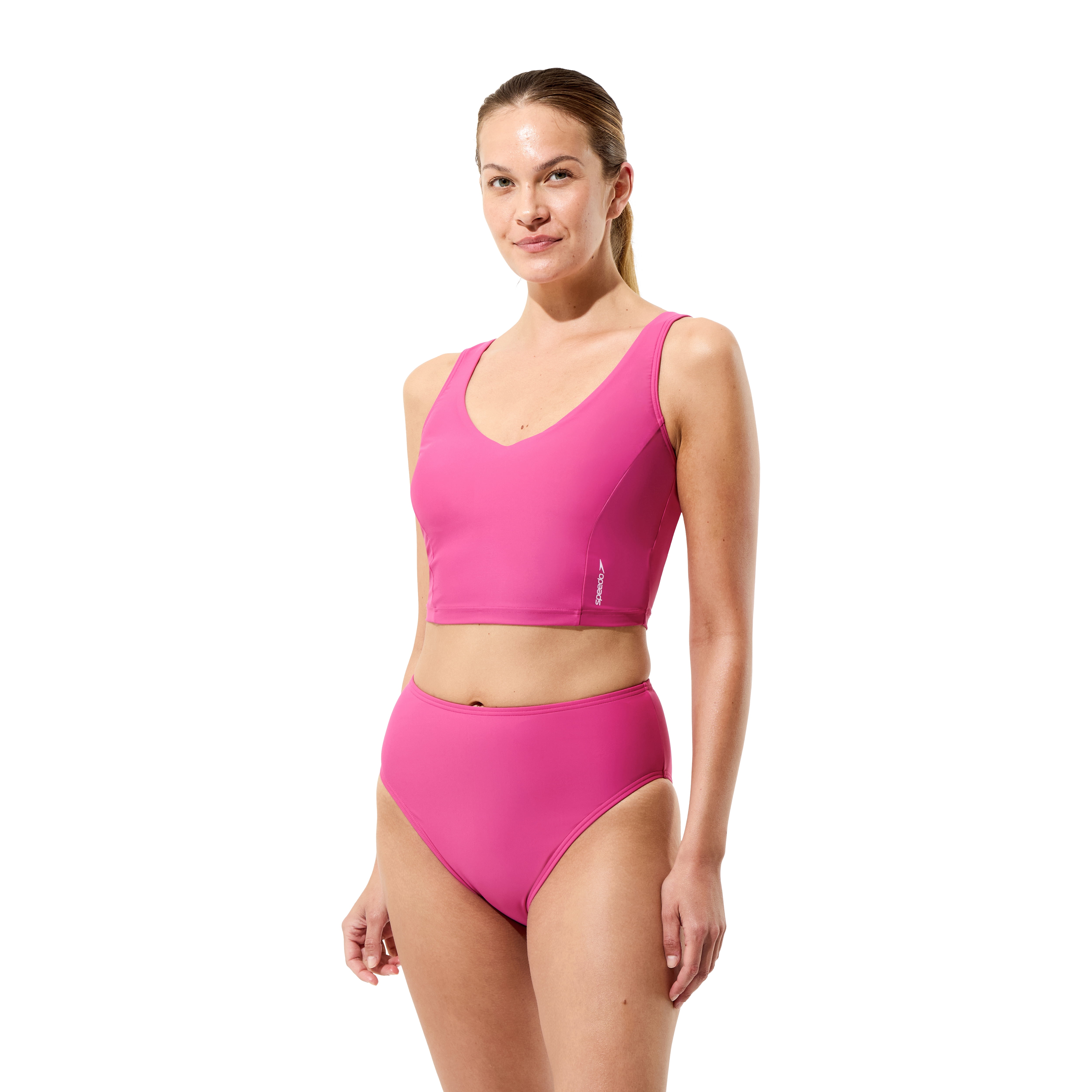 Speedo Women's High Waisted Bikini Bottom, Sizes XS - XXL