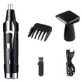 thumbnail image 1 of Ensemble de Rasoir Multifonction Rechargeable Tondeuse à Poils de Nez Lavable pour Homme (Noir), 1 of 9