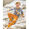 thumbnail image 3 of Boys Pajamas 2 Pieces Pajama Set for Boy Dinosuar Long Set Sleepwear Soft & Cute for Kids 3-8 Years, 3 of 6